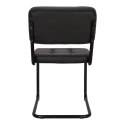 KRZESŁO Nelson soft black swing black PU Intesi CZARNE EKOSKÓRA PODSTAWA METAL MALOWANY DO KUCHNI JADALNI LOKALU KRZESŁO Nelson soft black swing black PU Intesi CZARNE EKOSKÓRA PODSTAWA METAL MALOWANY DO KUCHNI JADALNI LOKALU