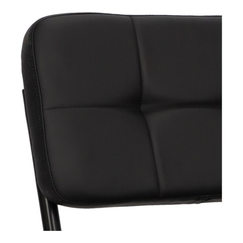 KRZESŁO Nelson soft black swing black PU Intesi CZARNE EKOSKÓRA PODSTAWA METAL MALOWANY DO KUCHNI JADALNI LOKALU KRZESŁO Nelson soft black swing black PU Intesi CZARNE EKOSKÓRA PODSTAWA METAL MALOWANY DO KUCHNI JADALNI LOKALU