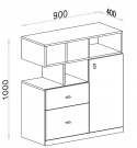 KOMODA MOBI System MO9 Meblar - Biały Lux / Żółty MEBLE MŁODZIEŻOWE - komoda z półkami i pojemnymi szufladami PŁYTA LAMINOWANA KOMODA MOBI System MO9 Meblar - Biały Lux / Żółty MEBLE MŁODZIEŻOWE - komoda z półkami i pojemnymi szufladami PŁYTA LAMINOWANA