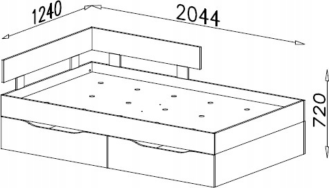 ŁÓŻKO 120x200 MŁODZIEŻOWE Z SZUFLADAMI WYSUWANYMI NA KÓŁKACH - Beton / Biały Lux /Dąb Meblar SIGMA System SI16 MEBLE MŁODZIEŻOWE ŁÓŻKO 120x200 MŁODZIEŻOWE Z SZUFLADAMI WYSUWANYMI NA KÓŁKACH - Beton / Biały Lux /Dąb Meblar SIGMA System SI16 MEBLE MŁODZIEŻOWE