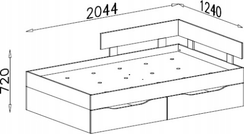 ŁÓŻKO 120x200 MŁODZIEŻOWE Z SZUFLADAMI WYSUWANYMI NA KÓŁKACH - Beton / Biały Lux /Dąb Meblar SIGMA System SI16 MEBLE MŁODZIEŻOWE ŁÓŻKO 120x200 MŁODZIEŻOWE Z SZUFLADAMI WYSUWANYMI NA KÓŁKACH - Beton / Biały Lux /Dąb Meblar SIGMA System SI16 MEBLE MŁODZIEŻOWE
