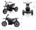 Milly Mally Pojazd na akumulator Motocykl HONDA CRF 450R Grey