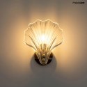 LAMPA ŚCIENNA KINKIET CONCHA - MUSZLA złota STAL KLOSZ TRANSPARENTNY E14 Moosee MOOSEE LAMPA ŚCIENNA KINKIET CONCHA - MUSZLA złota STAL KLOSZ TRANSPARENTNY E14 Moosee MOOSEE
