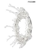 LAMPA ŚCIENNA KINKIET LED SPLASH L BEZBARWNA SREBRNA stal akryl lustro Moosee MOOSEE można zamontować na suficie LAMPA ŚCIENNA KINKIET LED SPLASH L BEZBARWNA SREBRNA stal akryl lustro Moosee MOOSEE można zamontować na suficie