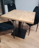 Od Ręki - Stół kwadratowy 80x80 Dąb Lancelot płyta laminowana+ PVC metalowy stelaż Od Ręki - Stół kwadratowy 80x80 Dąb Lancelot płyta laminowana+ PVC metalowy stelaż