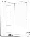 SZAFA Z LUSTREM ANTRACYT MEBLAR IN BOX INBX180 DRZWI PRZESUWNE PÓŁKI DRĄŻKI NA WIESZAKI DO PRZEDPOKOJU DO SYPIALNI SZAFA Z LUSTREM ANTRACYT MEBLAR IN BOX INBX180 DRZWI PRZESUWNE PÓŁKI DRĄŻKI NA WIESZAKI DO PRZEDPOKOJU DO SYPIALNI