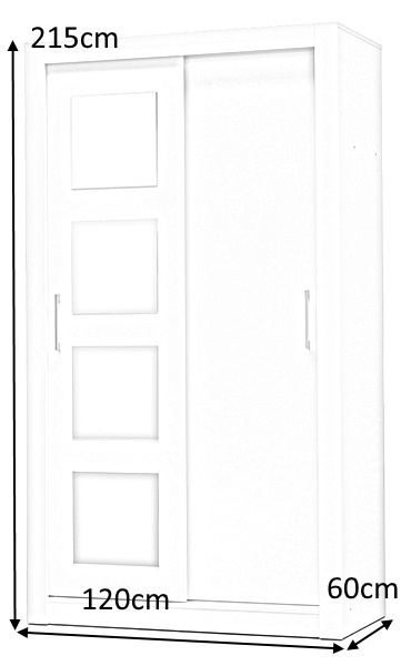 SZAFA Z LUSTRAMI BIAŁA DWUDRZWIOWA Meblar IN BOX INBX120 DWA DRĄŻKI SZEŚĆ PÓŁEK DO SYPIALNI PRZEDPOKOJU DRZWI PRZESUWNE SZAFA Z LUSTRAMI BIAŁA DWUDRZWIOWA Meblar IN BOX INBX120 DWA DRĄŻKI SZEŚĆ PÓŁEK DO SYPIALNI PRZEDPOKOJU DRZWI PRZESUWNE