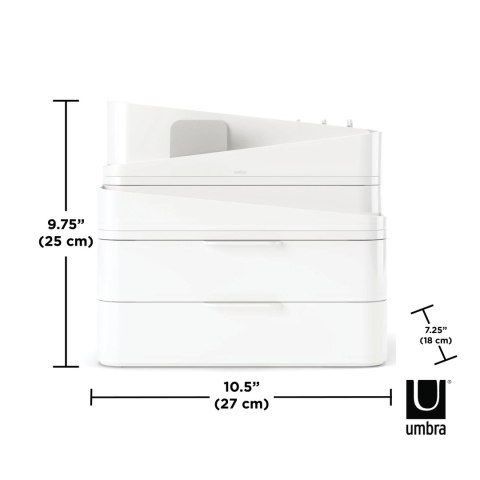 Umbra UMBRA organizer kosmetyków GLAM LARGE biały Umbra UMBRA organizer kosmetyków GLAM LARGE biały