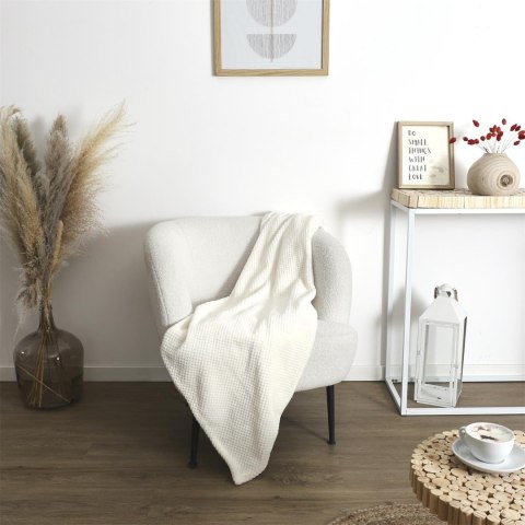 Intesi Koc/ Pled Honeycomb kremowy 120x150cm Intesi Koc/ Pled Honeycomb kremowy 120x150cm