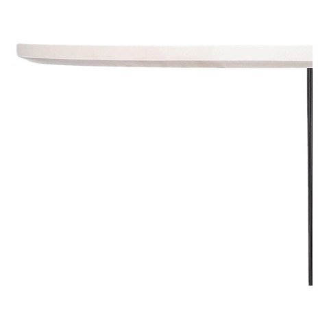 STÓŁ OWALNY Maxim Intesi BLAT MDF biały / STELAŻ MDF + METALczarny STÓŁ OWALNY Maxim Intesi BLAT MDF biały / STELAŻ MDF + METALczarny