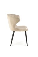 Halmar K496 krzesło brązowy materiał: tkanina / stal malowana proszkowo