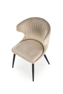 Halmar K496 krzesło brązowy materiał: tkanina / stal malowana proszkowo