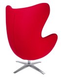 FOTEL OBROTOWY FUNKCJA BUJANIA EGG SZEROKI King Home CZERWONY - WEŁNA KASZMIR podstawa stal NA TYLE OPARCIA WSZYTY PIONOWO SUWAK FOTEL OBROTOWY FUNKCJA BUJANIA EGG SZEROKI King Home CZERWONY - WEŁNA KASZMIR podstawa stal NA TYLE OPARCIA WSZYTY PIONOWO SUWAK