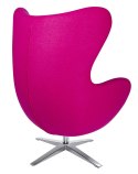 King Home Fotel EGG SZEROKI fuksja.11 - wełna, podstawa stal King Home Fotel EGG SZEROKI fuksja.11 - wełna, podstawa stal