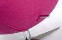 King Home Fotel EGG SZEROKI fuksja.11 - wełna, podstawa stal King Home Fotel EGG SZEROKI fuksja.11 - wełna, podstawa stal