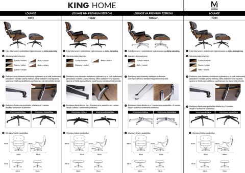 FOTEL BIUROWY Z PODNÓŻKIEM OBROTOWY LOUNGE VA PREMIUM BIAŁY SKÓRA NATURALNA / DREWNO GIĘTE ORZECH King Home FOTEL BIUROWY Z PODNÓŻKIEM OBROTOWY LOUNGE VA PREMIUM BIAŁY SKÓRA NATURALNA / DREWNO GIĘTE ORZECH King Home