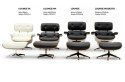 FOTEL BIUROWY Z PODNÓŻKIEM OBROTOWY LOUNGE VA PREMIUM BIAŁY SKÓRA NATURALNA / DREWNO GIĘTE ORZECH King Home FOTEL BIUROWY Z PODNÓŻKIEM OBROTOWY LOUNGE VA PREMIUM BIAŁY SKÓRA NATURALNA / DREWNO GIĘTE ORZECH King Home