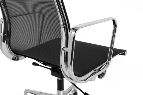 FOTEL BIUROWY NA KÓŁKACH OBROTOWY FUNKCJA BUJANIA AERON PREMIUM King Home chrom aluminium - siatka CZARNA REGULACJA WYSOKOŚCI FOTEL BIUROWY NA KÓŁKACH OBROTOWY FUNKCJA BUJANIA AERON PREMIUM King Home chrom aluminium - siatka CZARNA REGULACJA WYSOKOŚCI