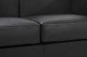 SOFA TRZYOSOBOWA SOFT LC2 włoska skóra naturalna - CZARNA STAL POLEROWANA King Home SOFA TRZYOSOBOWA SOFT LC2 włoska skóra naturalna - CZARNA STAL POLEROWANA King Home