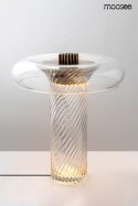 LAMPA STOŁOWA NOCNA BIURKOWA LED ICAR szkło PRZEZROCZYSTE stal ZŁOTA Moosee MOOSEE LAMPA STOŁOWA NOCNA BIURKOWA LED ICAR szkło PRZEZROCZYSTE stal ZŁOTA Moosee MOOSEE