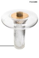 LAMPA STOŁOWA NOCNA BIURKOWA LED ICAR szkło PRZEZROCZYSTE stal ZŁOTA Moosee MOOSEE LAMPA STOŁOWA NOCNA BIURKOWA LED ICAR szkło PRZEZROCZYSTE stal ZŁOTA Moosee MOOSEE