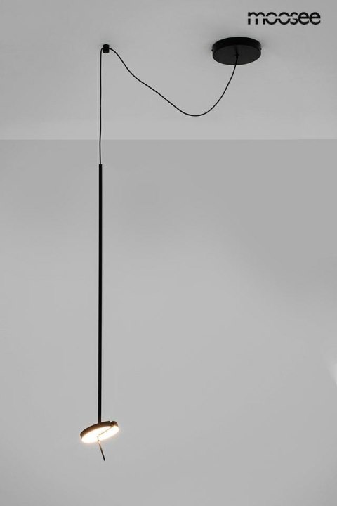 LAMPA WISZĄCA LED BOBBIE CZARNA STAL Moosee MOOSEE MOŻLIWOŚĆ REGULACJI KLOSZA LAMPA WISZĄCA LED BOBBIE CZARNA STAL Moosee MOOSEE MOŻLIWOŚĆ REGULACJI KLOSZA