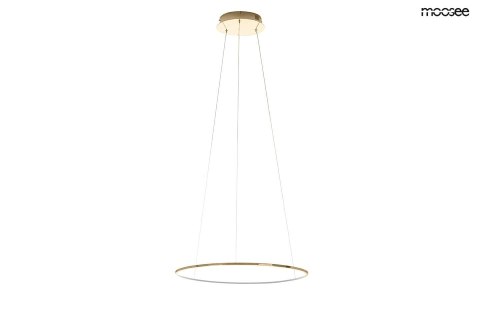 LAMPA WISZĄCA OKRĄGŁA Z PILOTEM RING SLIM 40 ZŁOTA STAL Moosee MOOSEE MOŻLIWOŚĆ ŚCIEMNIANIA LAMPA WISZĄCA OKRĄGŁA Z PILOTEM RING SLIM 40 ZŁOTA STAL Moosee MOOSEE MOŻLIWOŚĆ ŚCIEMNIANIA