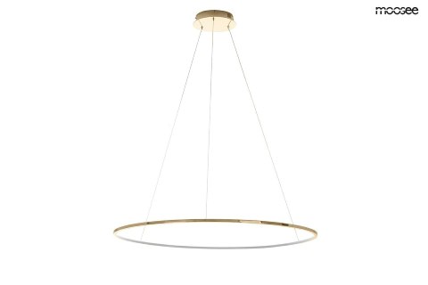 LAMPA WISZĄCA LED RING SLIM 80 Z PILOTEM MOŻLIWOŚĆ ŚCIEMNIANIA ZŁOTA - STAL Moosee MOOSEE LAMPA WISZĄCA LED RING SLIM 80 Z PILOTEM MOŻLIWOŚĆ ŚCIEMNIANIA ZŁOTA - STAL Moosee MOOSEE