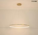 LAMPA WISZĄCA LED RING SLIM 80 Z PILOTEM MOŻLIWOŚĆ ŚCIEMNIANIA ZŁOTA - STAL Moosee MOOSEE