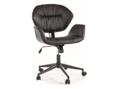 FOTEL OBROTOWY Q-214 SKÓRA SYNT. CZARNY FOTEL OBROTOWY Q-214 SKÓRA SYNT. CZARNY