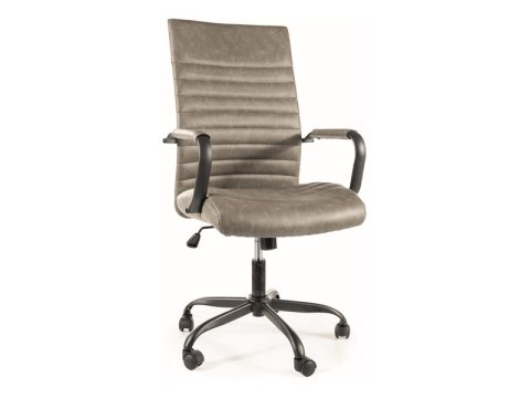 FOTEL OBROTOWY Q306 SZARY FOTEL OBROTOWY Q306 SZARY