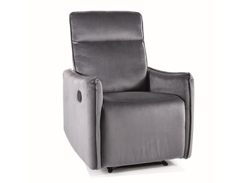 FOTEL ROZKŁADANY TRAVIS 1 VELVET SZARY BLUVEL 14 FOTEL ROZKŁADANY TRAVIS 1 VELVET SZARY BLUVEL 14