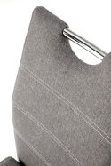 Halmar K349 krzesło na płozach popiel tkanina+ stal chrom Halmar K349 krzesło na płozach popiel tkanina+ stal chrom