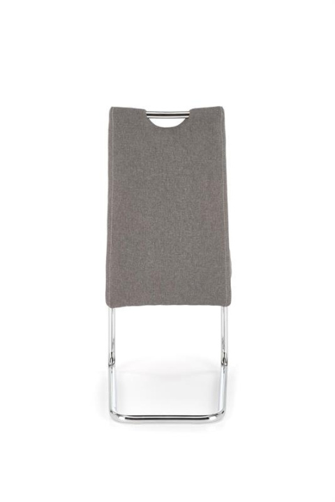 Halmar K349 krzesło na płozach popiel tkanina+ stal chrom Halmar K349 krzesło na płozach popiel tkanina+ stal chrom