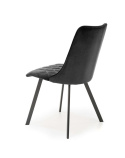 Halmar K450 krzesło do jadalni czarny tkanina velvet / stal malowana Halmar K450 krzesło do jadalni czarny tkanina velvet / stal malowana