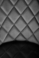 Halmar K450 krzesło do jadalni czarny tkanina velvet / stal malowana Halmar K450 krzesło do jadalni czarny tkanina velvet / stal malowana