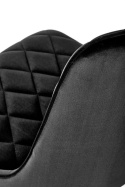 Halmar K450 krzesło do jadalni czarny tkanina velvet / stal malowana Halmar K450 krzesło do jadalni czarny tkanina velvet / stal malowana