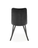 Halmar K450 krzesło do jadalni czarny tkanina velvet / stal malowana Halmar K450 krzesło do jadalni czarny tkanina velvet / stal malowana