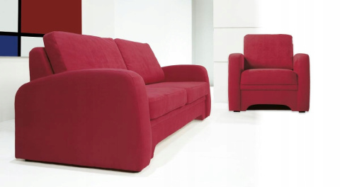 KANAPA SOFA ROZKŁADANA IMPULS Meblar - BORDOWA TKANINA Z FUNKCJĄ SPANIA DO POKOJU DO SALONU KANAPA SOFA ROZKŁADANA IMPULS Meblar - BORDOWA TKANINA Z FUNKCJĄ SPANIA DO POKOJU DO SALONU