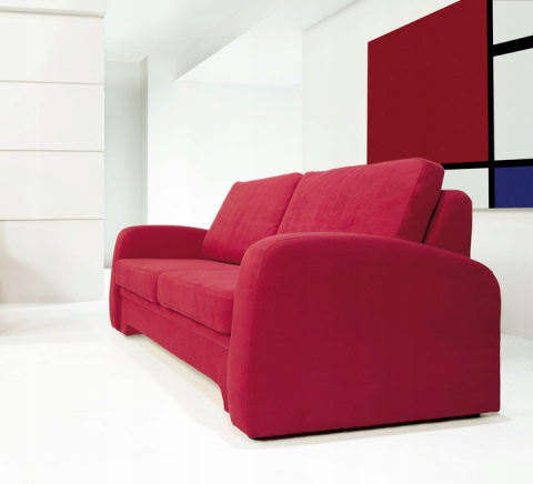 KANAPA SOFA ROZKŁADANA IMPULS Meblar - BORDOWA TKANINA Z FUNKCJĄ SPANIA DO POKOJU DO SALONU KANAPA SOFA ROZKŁADANA IMPULS Meblar - BORDOWA TKANINA Z FUNKCJĄ SPANIA DO POKOJU DO SALONU