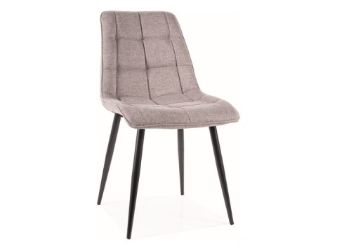 KRZESŁO CHIC BREGO CZARNY STELAŻ / SZARY 07 KRZESŁO CHIC BREGO CZARNY STELAŻ / SZARY 07