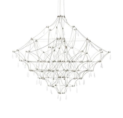 King Home Lampa wisząca CONSTELATION 100 - LED, stal szczotkowana King Home Lampa wisząca CONSTELATION 100 - LED, stal szczotkowana