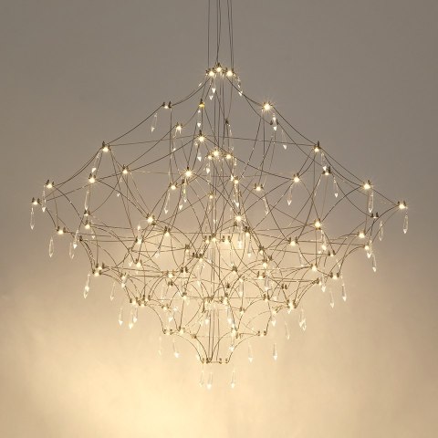 King Home Lampa wisząca CONSTELATION 100 - LED, stal szczotkowana King Home Lampa wisząca CONSTELATION 100 - LED, stal szczotkowana
