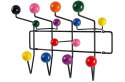 WIESZAK ŚCIENNY METALOWY CZARNY ALL COLOURS mix King Home KOLOROWE UCHWYTY WIESZAK ŚCIENNY METALOWY CZARNY ALL COLOURS mix King Home KOLOROWE UCHWYTY