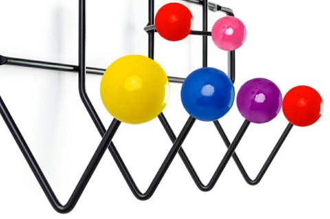 WIESZAK ŚCIENNY METALOWY CZARNY ALL COLOURS mix King Home KOLOROWE UCHWYTY WIESZAK ŚCIENNY METALOWY CZARNY ALL COLOURS mix King Home KOLOROWE UCHWYTY