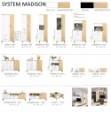 SZAFKA RTV STOJĄCA KOMODA MŁODZIEŻOWA NISKA MADISON System MD7 Meblar - czarny / dąb biszkoptowy PŁYTA LAMINOWANA OBRZEŻA ABS SZAFKA RTV STOJĄCA KOMODA MŁODZIEŻOWA NISKA MADISON System MD7 Meblar - czarny / dąb biszkoptowy PŁYTA LAMINOWANA OBRZEŻA ABS