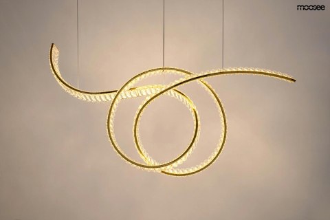 Moosee MOOSEE lampa wisząca WAVE 120 złota Moosee MOOSEE lampa wisząca WAVE 120 złota