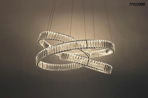 LAMPA WISZĄCA LED WAVE 80 chrom STAL KRYSZTAŁY Moosee MOOSEE LAMPA WISZĄCA LED WAVE 80 chrom STAL KRYSZTAŁY Moosee MOOSEE