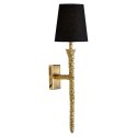 LAMPA ŚCIENNA KINKIET FLYNT E27 aluminium tworzywo kolor MOSIĄDZ ABAŻUR CZARNY TKANINA Richmond Interiors RICHMOND LAMPA ŚCIENNA KINKIET FLYNT E27 aluminium tworzywo kolor MOSIĄDZ ABAŻUR CZARNY TKANINA Richmond Interiors RICHMOND
