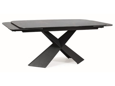 STÓŁ AVANGARD II CERAMIC CZARNY NOIR LAURENT/CZARNY MAT 160(240)X95 STÓŁ AVANGARD II CERAMIC CZARNY NOIR LAURENT/CZARNY MAT 160(240)X95